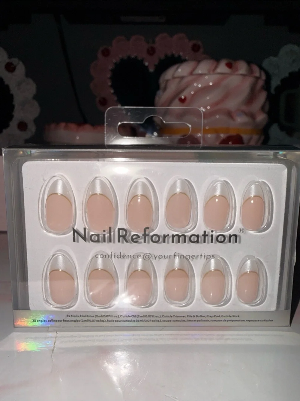 NailReformation Nude Press-On Nails — Natural Pink Almond Set